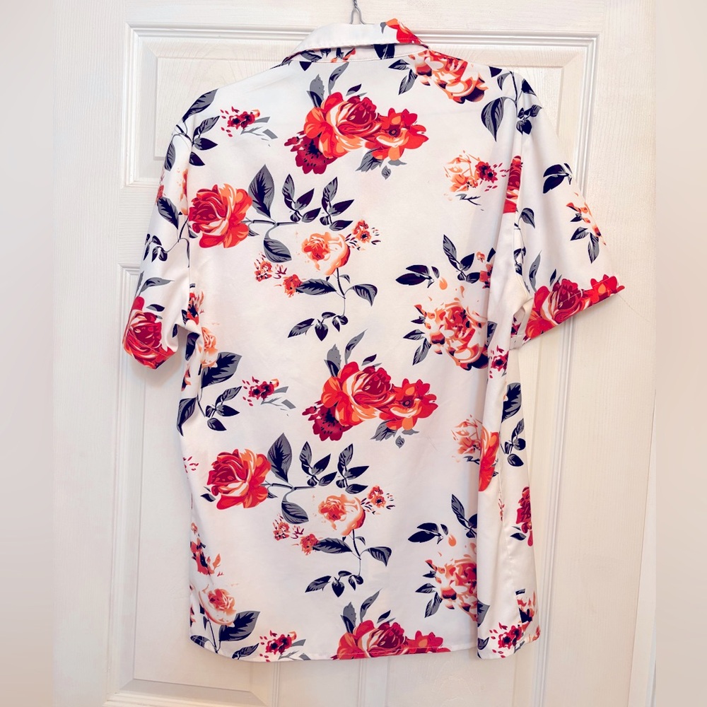 3 Tropical Print Men's Shirt: 2 Large & 1 XL - Picture 7 of 10